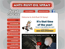 Tablet Screenshot of anti-rustoilspray.com
